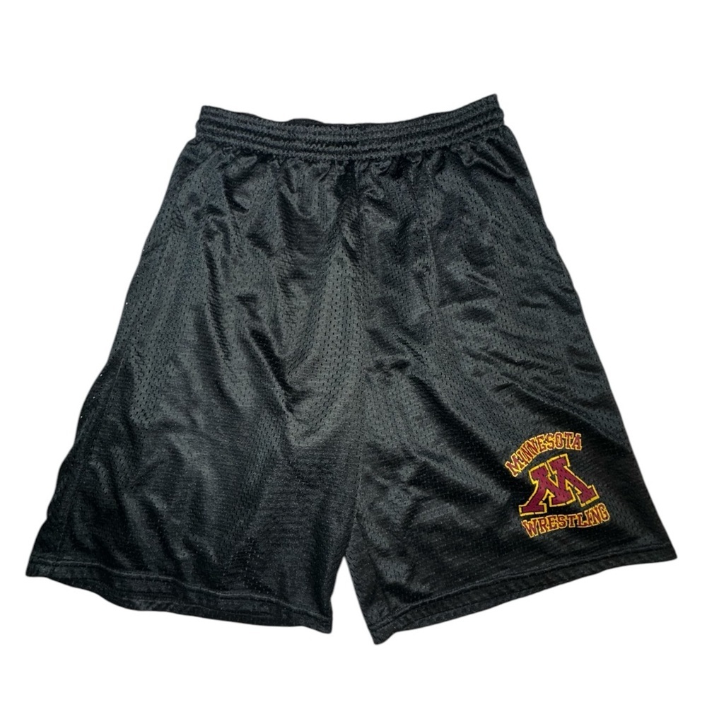 A4 Minnesota Wrestling Logo Black Shorts Men’s size Large